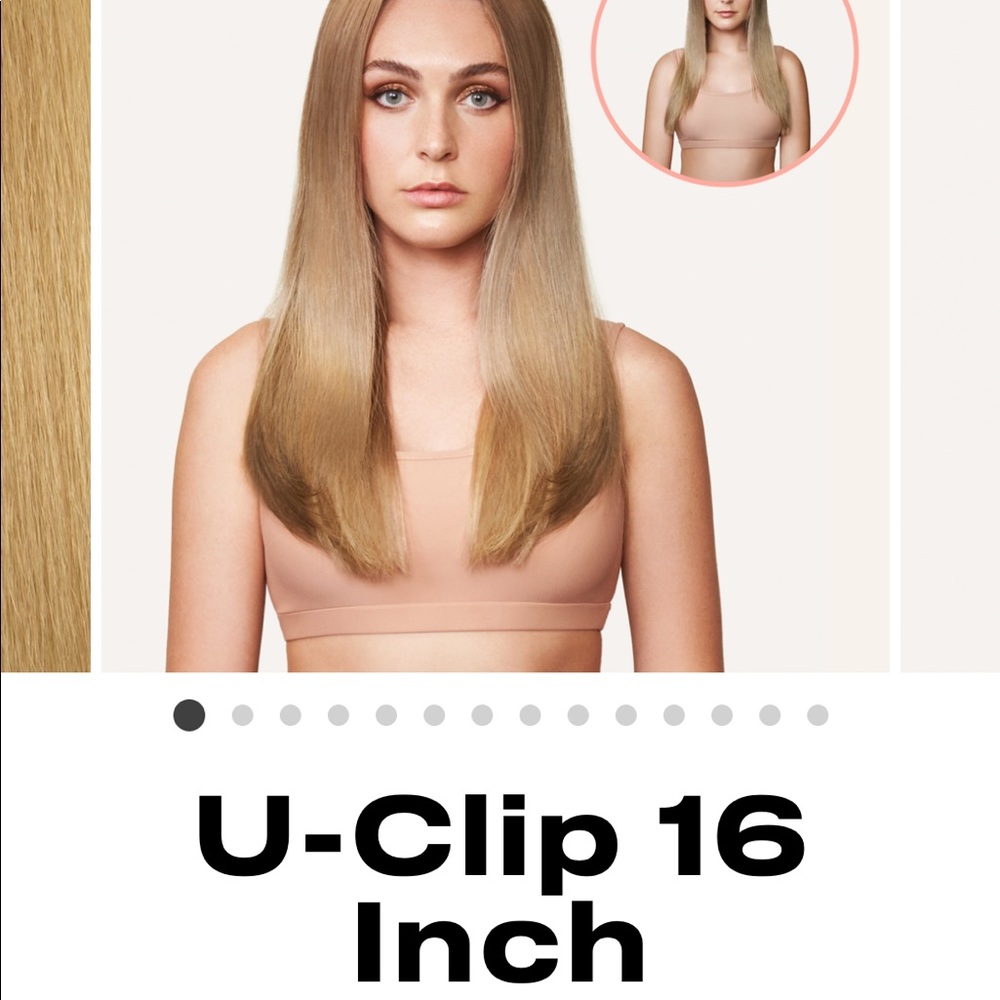 Insert Name Here U-Clip 16” - Champagne Blonde